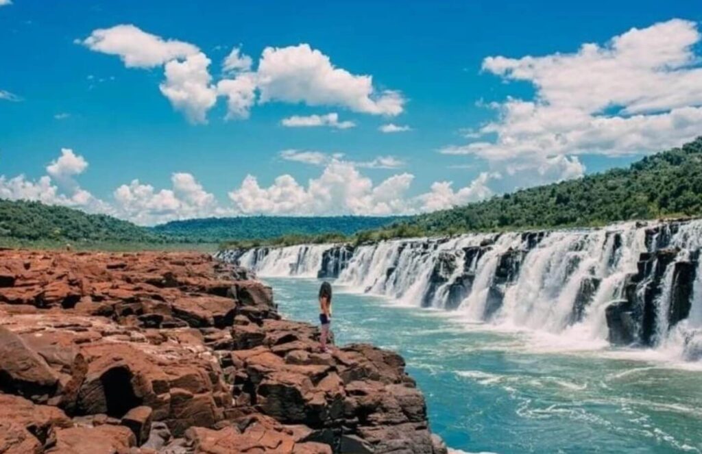 Salto Yucumã na cidade de derrubas no Sul Rio Grande do Sul 