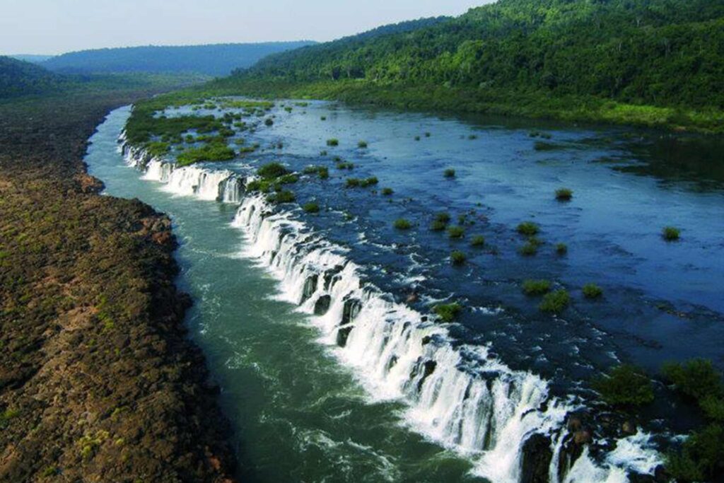 Salto Yucumã na cidade de derrubas no Sul Rio Grande do Sul 