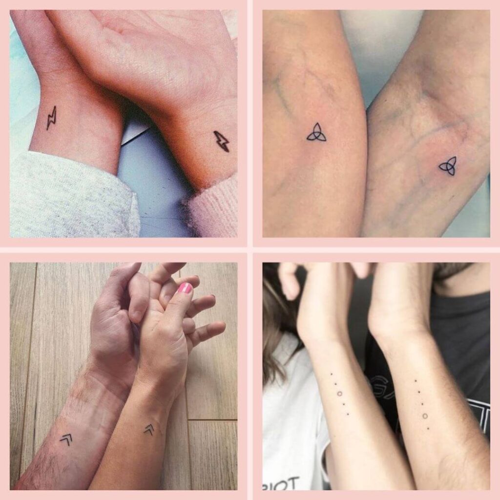 tatuagem casal símbolos