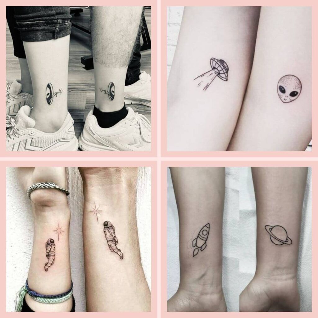 tatuagem casal alien 