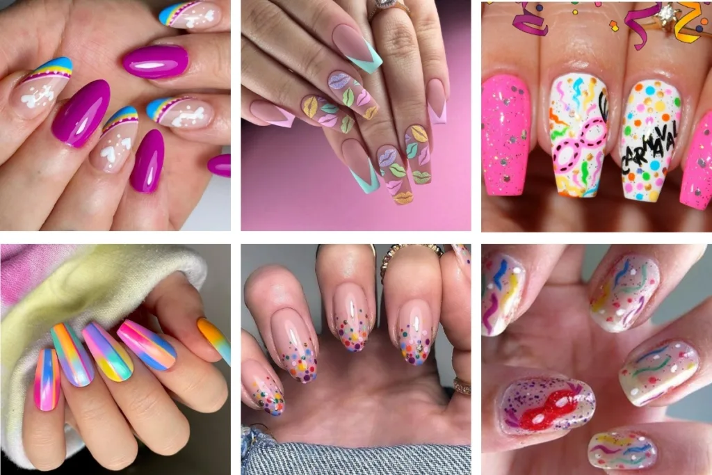 Unhas decoradas carnaval